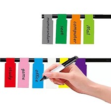 300 Pcs Colorful Cable Labels Self-Adhesive Waterproof Stickers Cord Tags