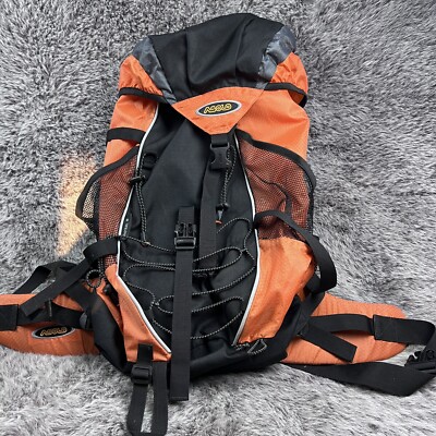 asolo travel backpack Asolo Backpack Fastrail 40 Camping Hiking Orange Black Rigged Frame