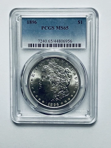 1896 Morgan Silver Dollar PCGS MS65