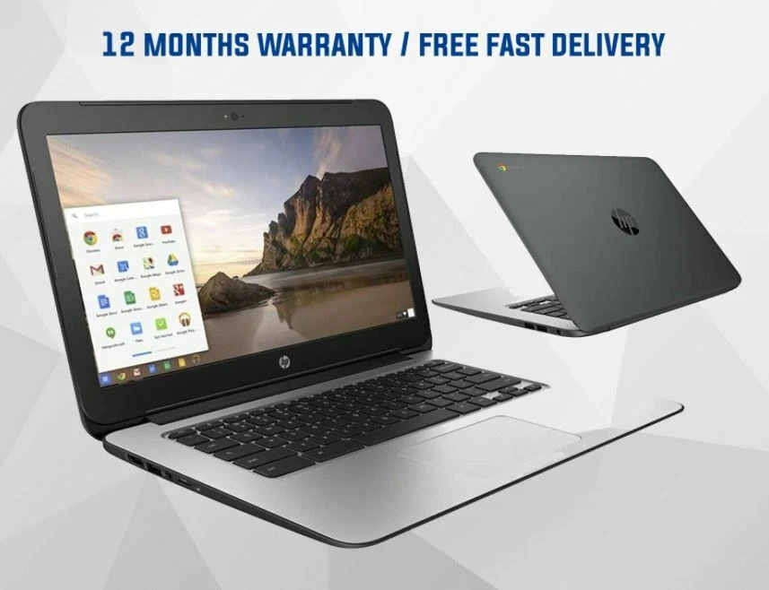 HP LAPTOP CHROMEBOOK POWERFUL 14" 16GB 4GB WEBCAM HDMI CHEAP USB HDMI Chrome OS - Image 3 of 3