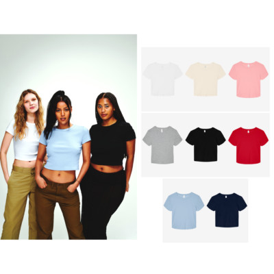 Bella Canvas Frauen Mikrorippe Baby T-Shirt 1010