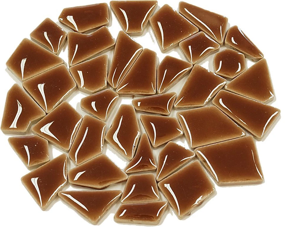 MOSAIK-SHOP.COM - MOSAIKSTEINE Flip Mosaiksteine Keramik MINI mocca