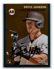 2023 Topps Chrome Platinum Bryce Johnson RC #20 Giants