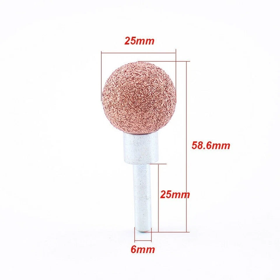 25mm Tungsten Steel Tire Grinding Solid Head Polished Ball for Tire Repair Tools - Image 2 of 3