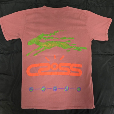 Travis Scott T Shirt Men's Size M Cactus Jack Cross Tech Tee II Washed Purple