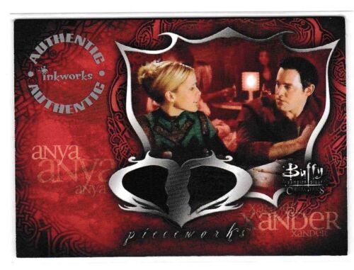 Buffy Connections Dual Pieceworks Costume Card PWC-2 Xander and Anya - Picture 1 of 2