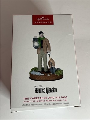 2025 Hallmark Ornament THE CARETAKER AND HIS DOG Disney Haunted Mansion - NIB