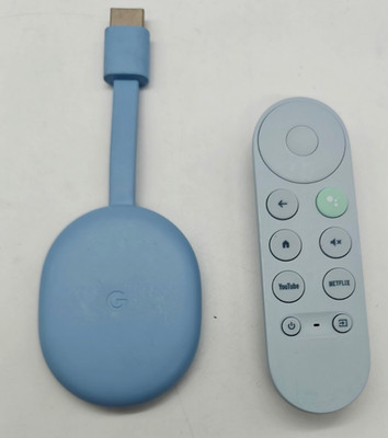 Google Chromecast with Google TV 4K Sky Blue - Streaming Device