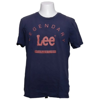 Lee, T-shirt, Größe: L, REGULAR FIT, Blau, Baumwolle, Print, Herren #aCB