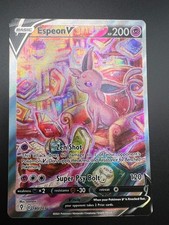 Espeon V - 180/203 - Pokemon Evolving Skies Alternate Art Ultra Rare NM on eBay