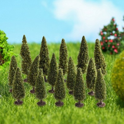 Ästhetisches Miniatur Baum Ensemble perfekt für Dioramen und Displays 15 Teile