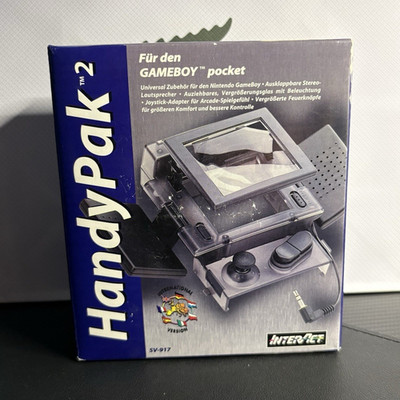 InterAct HandyPak 2 SV-917 Schutzhülle f. Game Boy Pocket blau/grau, Lupe