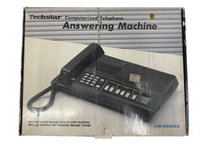 ☎️ Segreteria Telefonica TECHSTAR AB-6600A 💾 Nuova 🆕 Vintage Fondo Magazzino