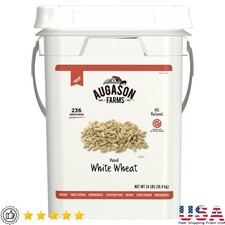 Hard White Wheat Flour 24 Pound Pail 236 Servings High Gluten 30 Year Shelf Life