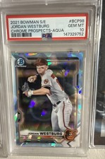 2021 Bowman Sapphire Edition - Chrome Prospects Jordan Westburg #BCP-98 Aqua...