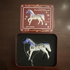 The Trail Of Painted Ponies Ornament LET IT SNOW w/Orig Box broken 