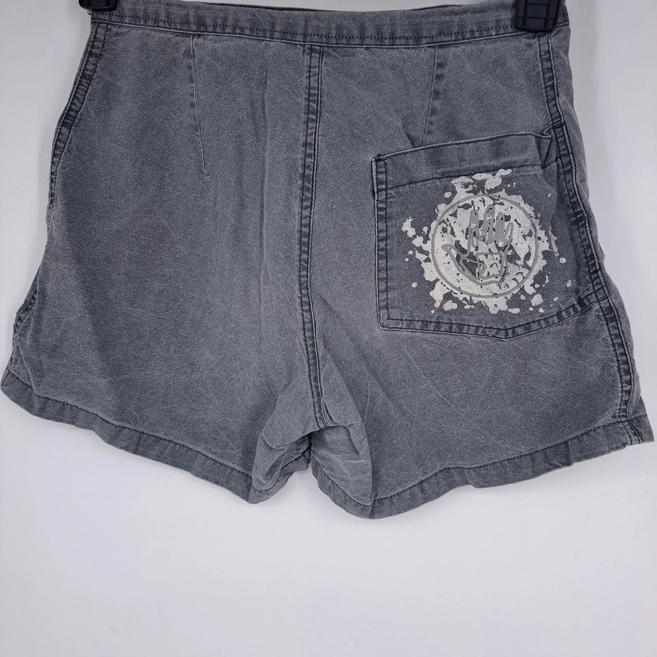 Guante corporal vintage años 90 para mujer 28 pantalones cortos gris surf vacaciones playa piscina Foto 3 de 4