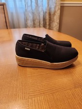 Bobs From Skechers Espadrilles Memory Foam Size 6.5 Black