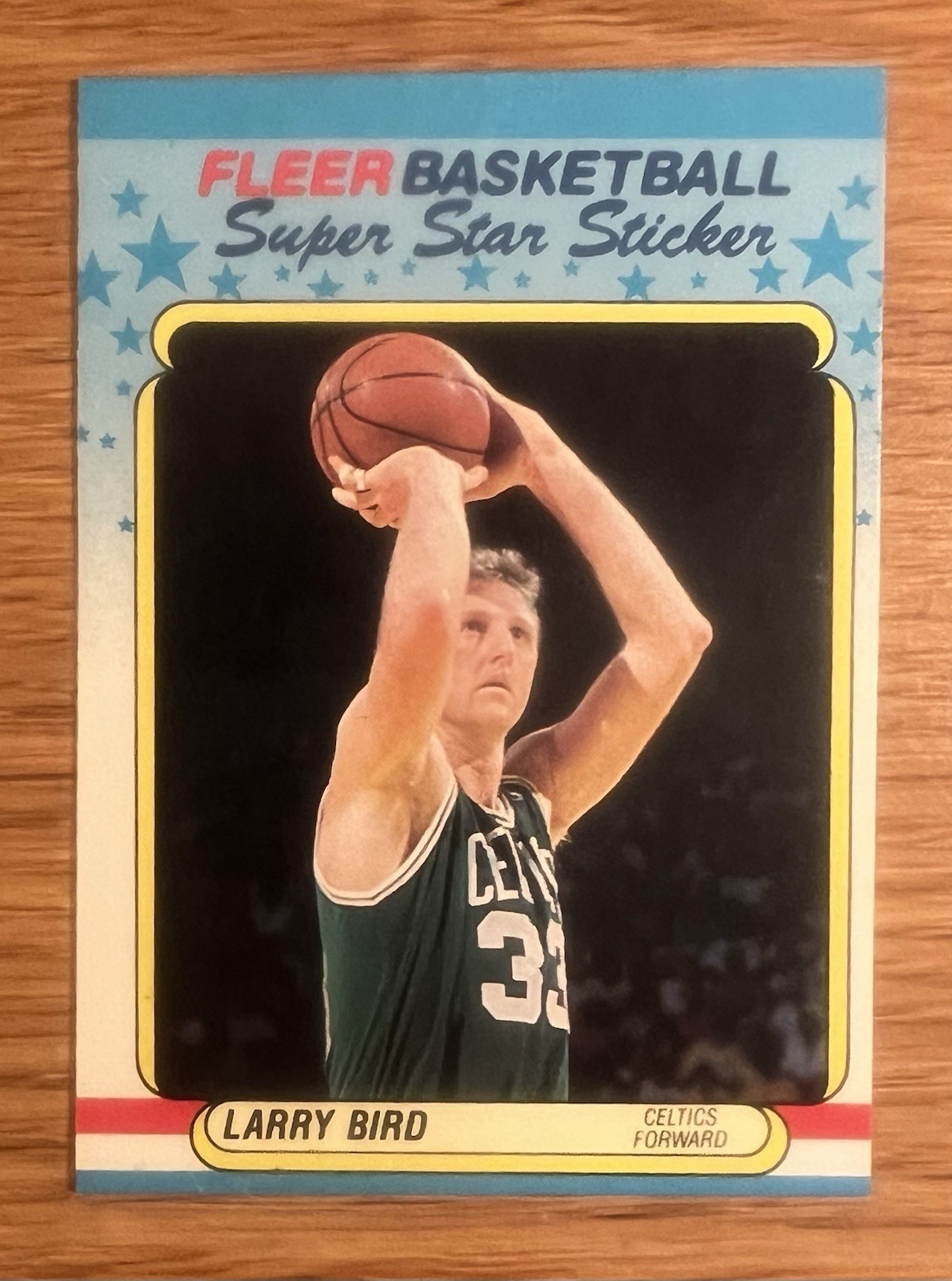 1988-89 Fleer Superstar Sticker - Larry Bird #2