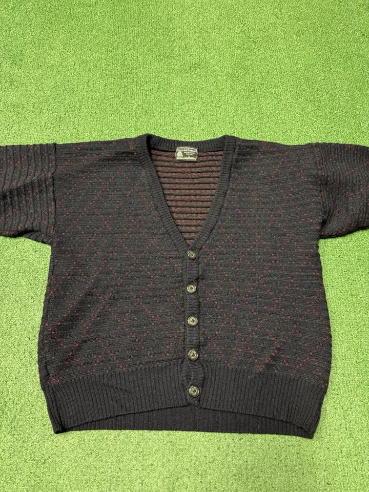 Suéter De Colección Preswick & Moore Para Hombres L (Mediano) Lana Cárdigan Cuello en V DE COLECCIÓN MARCADO Foto 2 de 4