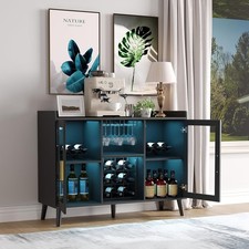 Weinschrank Mit Weinregalen Barschrank Moderne Mit Led Licht KaffeetresenSchrank