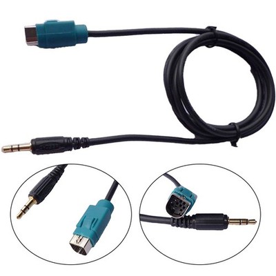 Verbesserte Audioqualität AUX-Eingangskabel Adapter für Alpine KCE236B CDA9884