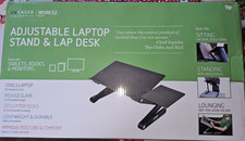 UNCAGED ERGONOMICS WORKEZ BEST ADJUSTABLE LAPTOP STAND XL 18" x 11" - BLACK