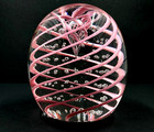 1970s Gentile Glass Pink Swirl with Controlled Bubbles Paperweight Back Stamped — photo 3