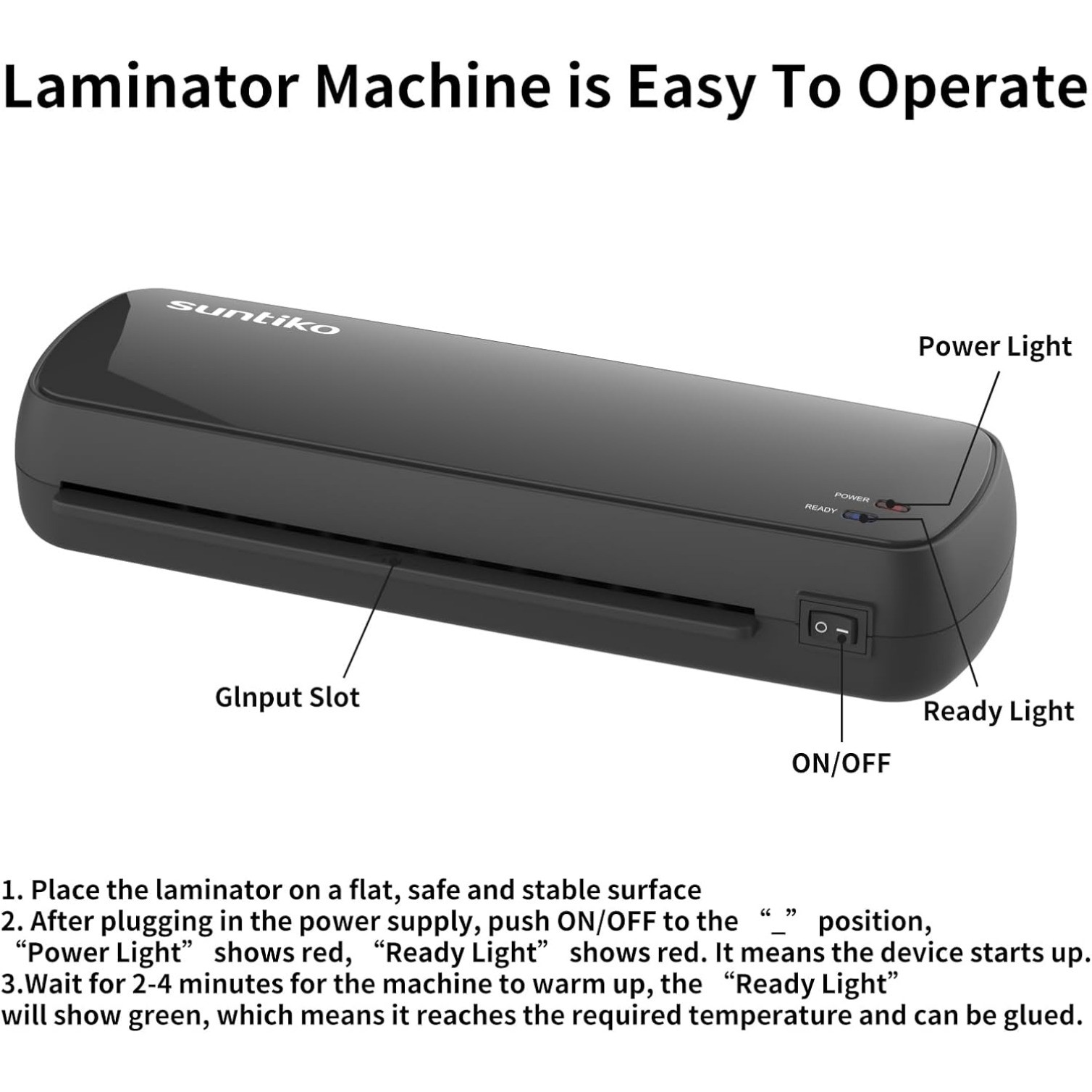 4-In-1Laminator Machine, Fast Laminating Documentation and Photos, A4/A5/A6 Size
