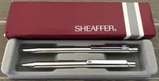 Rare Vintage Sheaffer Pen & Pencil Set Chrome 703-2155 NOS
