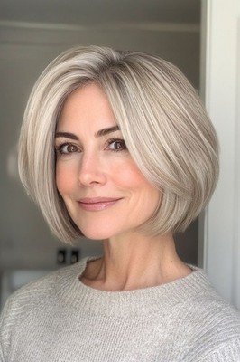 Ombre Ash Blonde Highlight 13x4 Lace Front Wigs 100% Human Hair Wigs