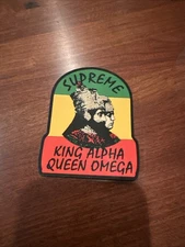 Supreme King Alpha Queen OMEGA Sticker FW15