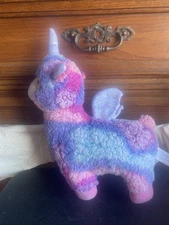 Plush Stuffed Animal Unicorn Llama Tie-dye 14” Tall