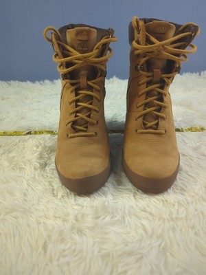 Timberland Camdale Field Combat Boots Booties Shoes Womens Size 6.5 Tan Leather