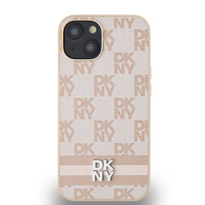 DKNY iPhone 14 / iPhone 13 Hülle Case Cover Checkered Pattern & Printed Stripes