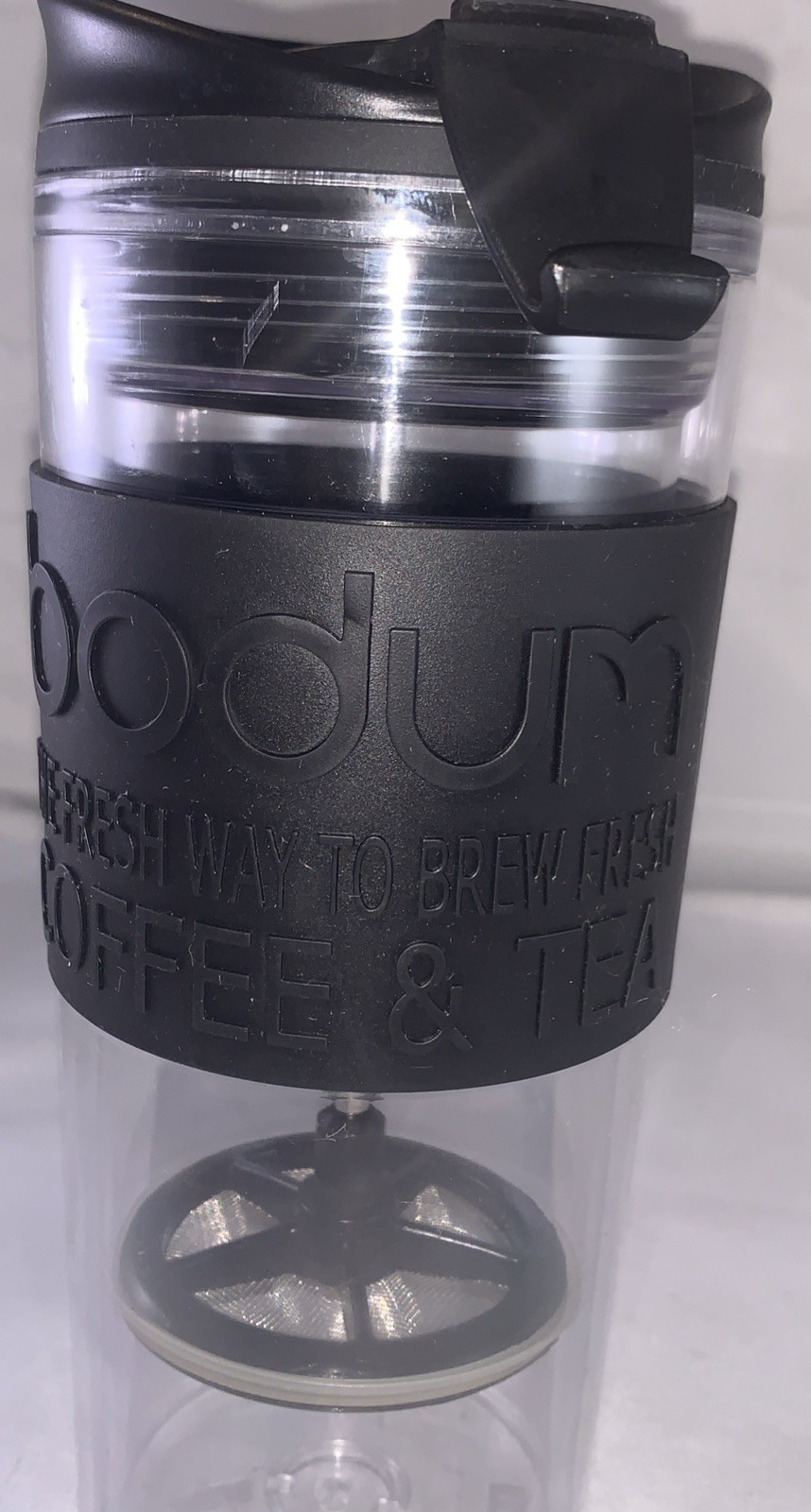 Travel Mug Portable Doubled Walled Silicone Grip 8''