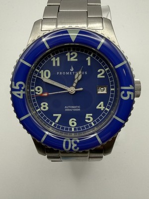 Prometheus Sailfish Automatic Men s Watch   #0170    Glow-in-the-Dark Markers 