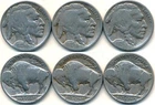 1929 P-D-S BUFFALO NICKELS SET #X27  -  A 1929 FROM ALL THREE MINTS!