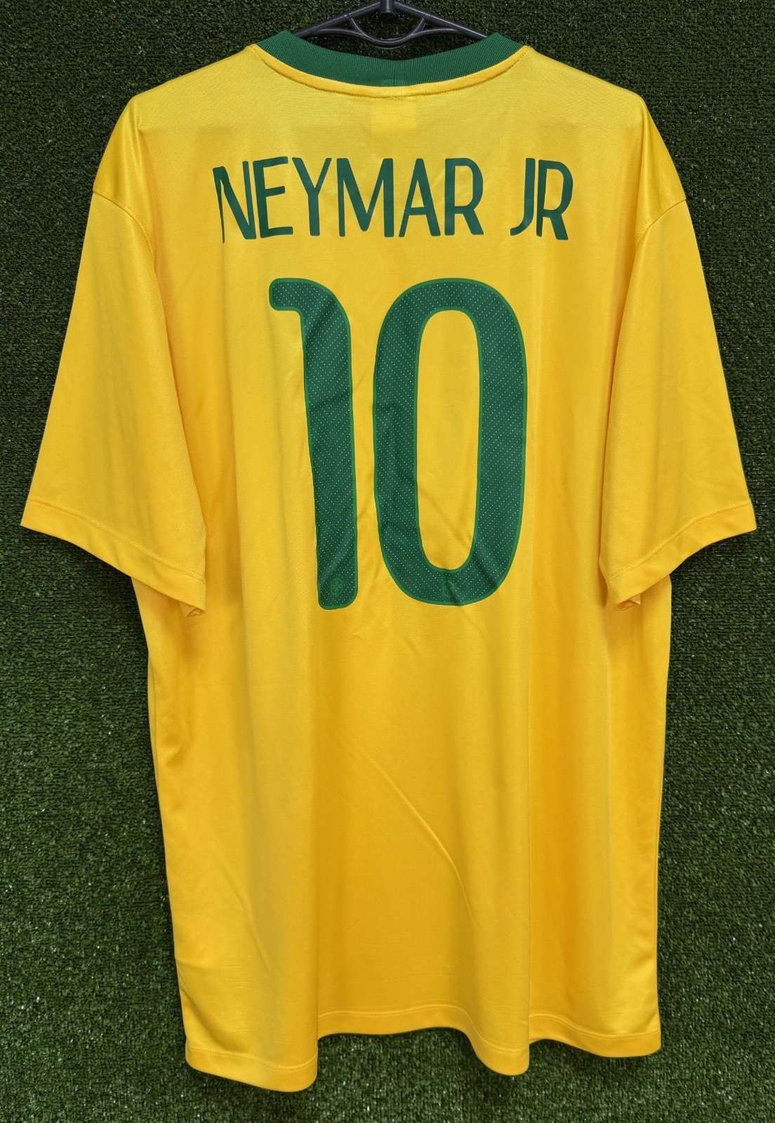 MEN'S BRAZIL BRASIL 2014/2015 NEYMAR JR #10 FOOTBALL SOCCER SHIRT JERSEY SIZE XL