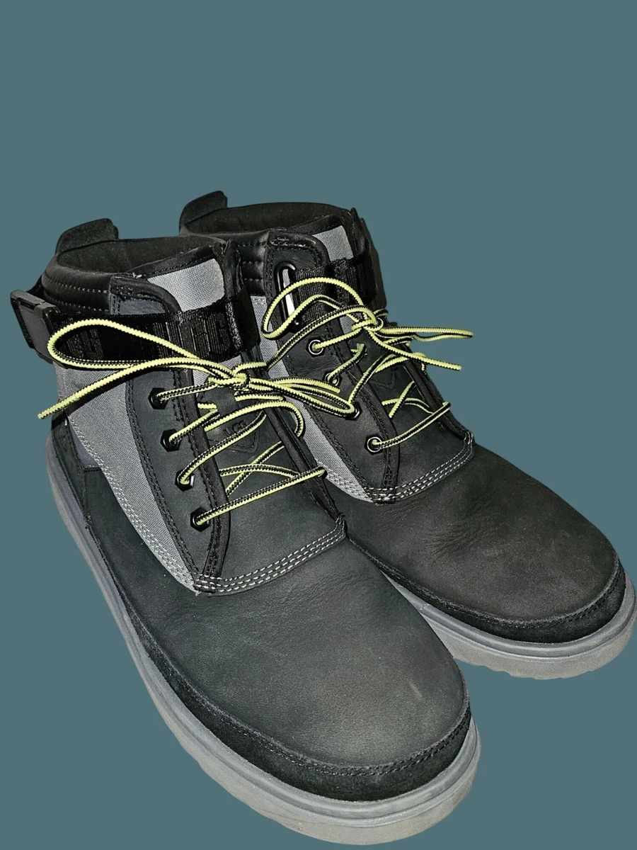 UGG Men’s Zetik Duck Boots Green Leather Rubber Lace Up Boots Size 9.5 Ugg Duck Boots Mens | eBay main image 2