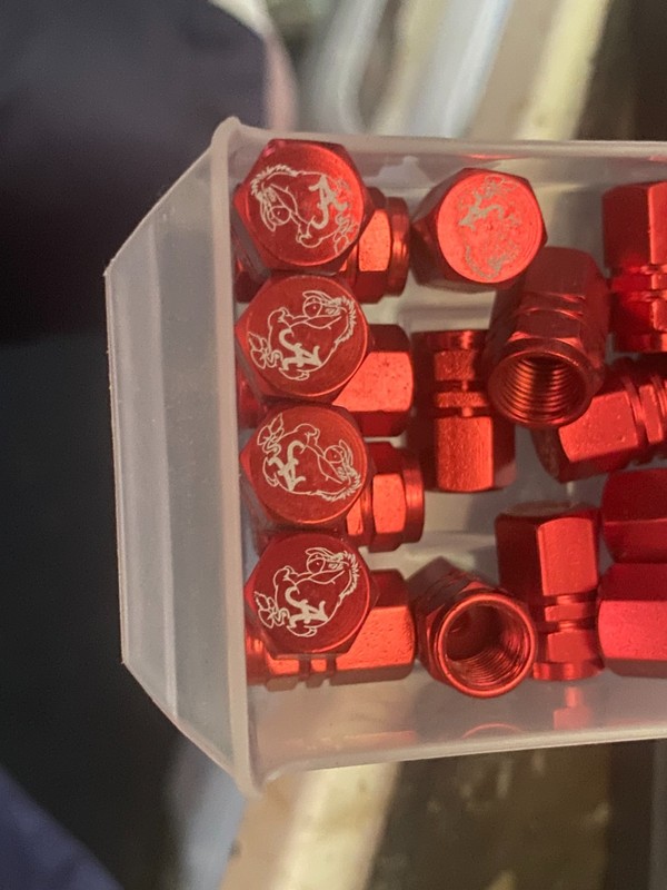 Alabama Crimson Tide Wheel Tire Valve Stem cap Covers 4 Pc set