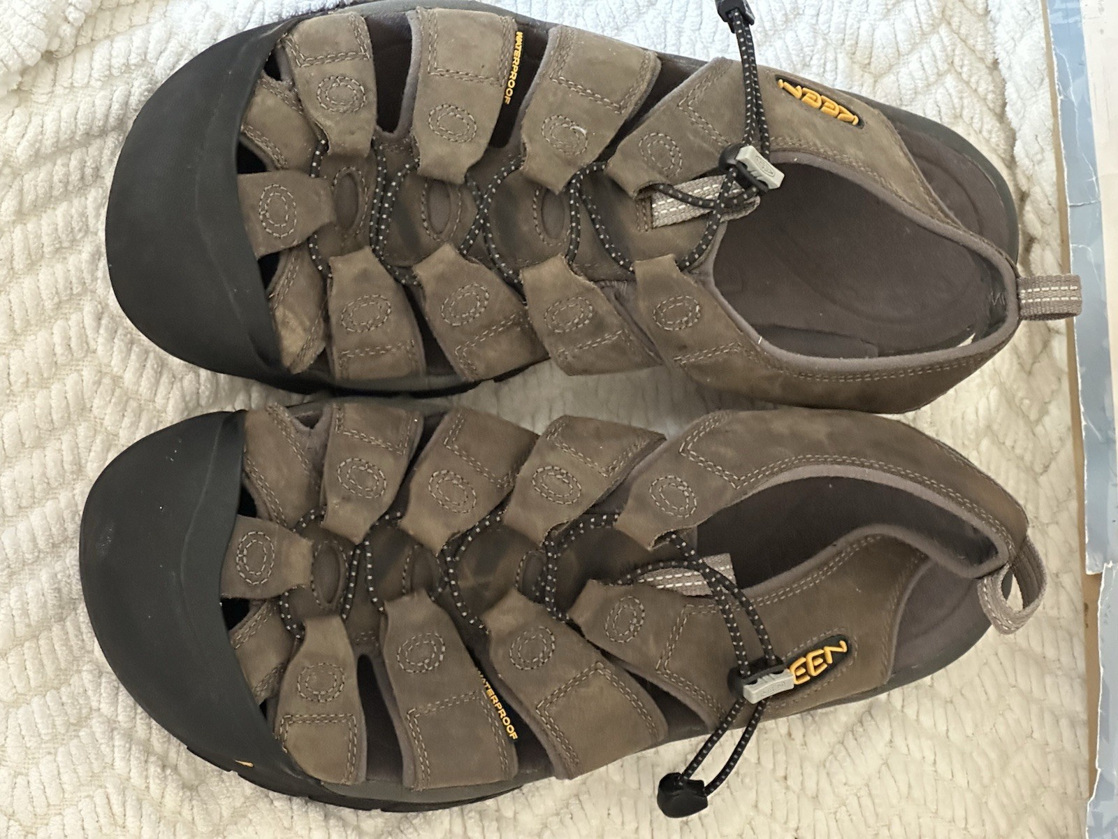 Sandali da trekking KEEN Newport H2 impermeabili in pelle da uomo taglia 13 US 47 EU EXC