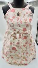 Trixxi Girl Dress Girls 14 Formal Jacquard Floral Back Cut Outs Exposed Zip S1