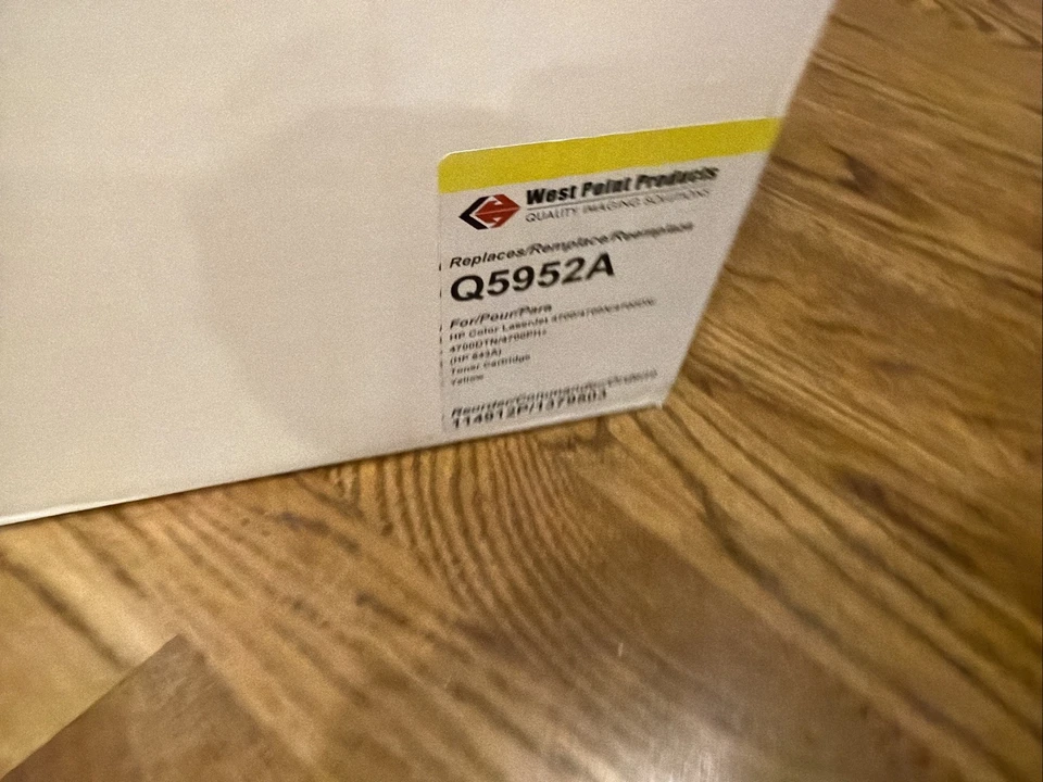 NEW & Sealed - Yellow Q5952A Cartridge For HP Laserjet Printers - Image 2 of 2
