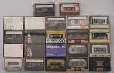 Lot of 22 Blank Cassette Tapes 3M Memorex Sony Maxell Normal High Bias Mixed