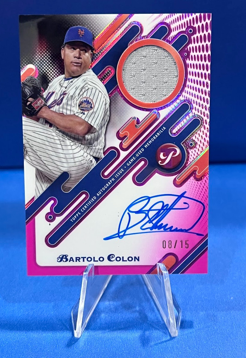 2025 Topps Pristine Bartolo Colon #PPAR-BC Pristine Pieces Auto Relic /15
