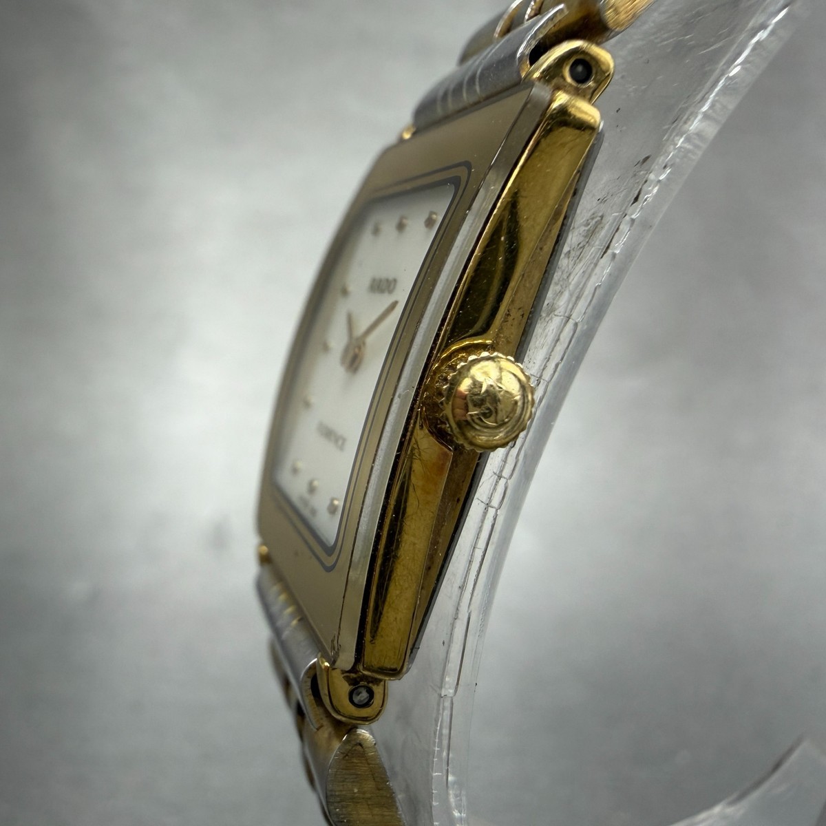 Rado Florence Tank Watch Women 18mm MOP Dial Gold Tone 153.3606.2