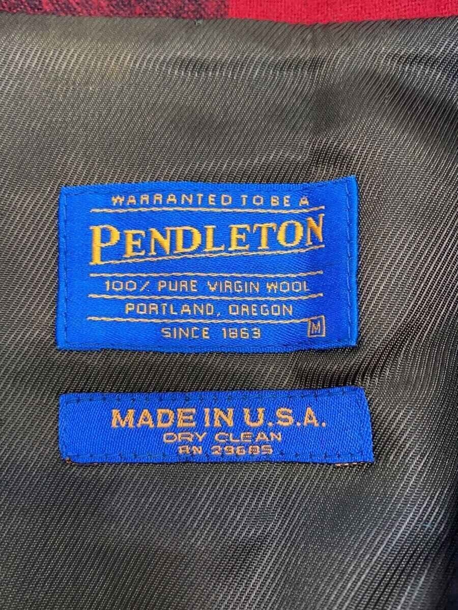 Pendleton Wool M Red Check Tailored Jacket - image 3