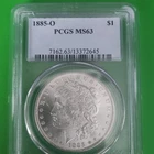 1885-O Morgan Dollar PCGS MS63 Uncirculated New Orleans Silver $1 Coin KM#110