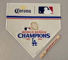 🔥 NEW RARE Corona LA Dodgers 2024 World Series Metal Beer Bar Tin Sign Mancave